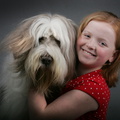 Larissa mit Bearded Collie Harry